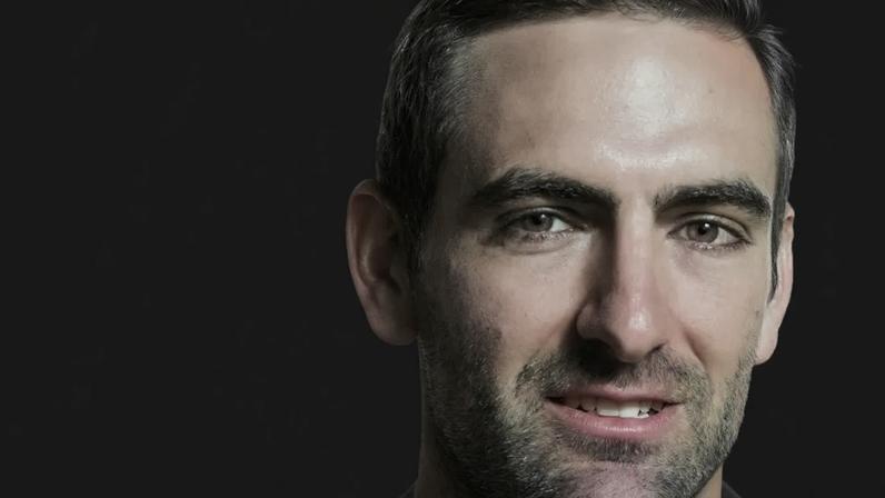 A photo illustration of Skydio CEO Adam Bry.