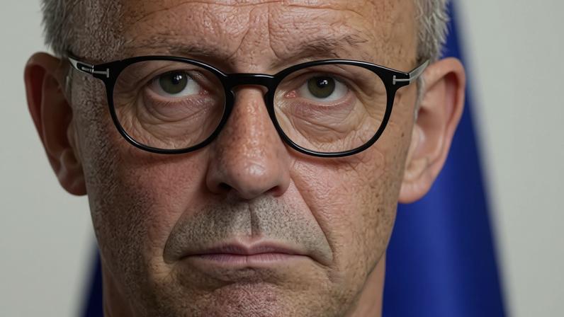 El canciller alemán, Friedrich Merz, el martes en la cancillería de Berlin.