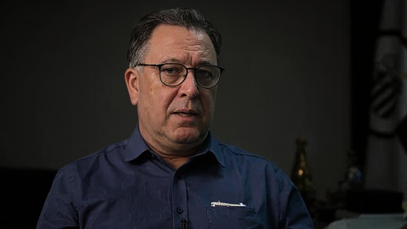 Marcelo Teixeira, presidente do Santos, em entrevista ao CNN Esportes S/A