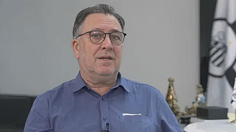 Marcelo Teixeira, presidente do Santos, em entrevista ao CNN Esportes S/A