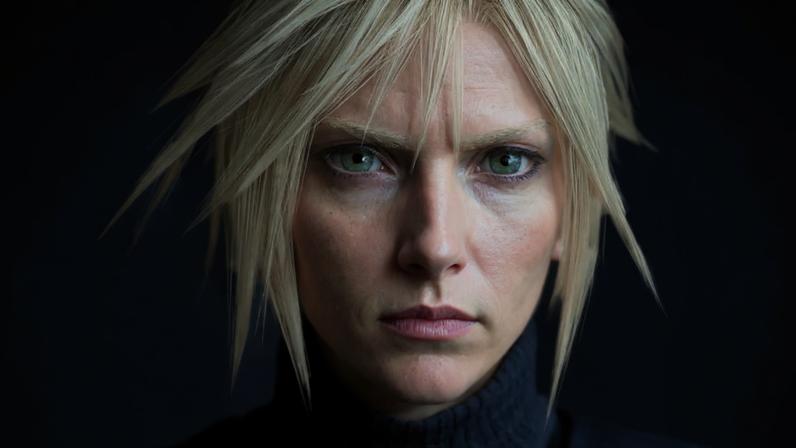 Cloud Strife in Final Fantasy VII Revelation.