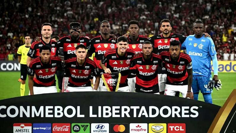Flamengo se classificou com a melhor campanha na Libertadores (Foto: Mauro PIMENTEL / AFP)