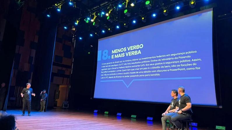 Quais são os 12 eixos do plano de segurança pública de Flávio Bolsonaro
