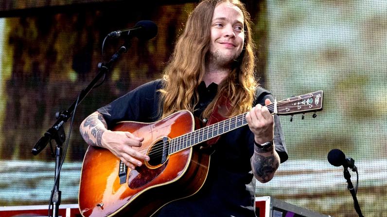 Billy Strings performing at Farm Aid 2025.