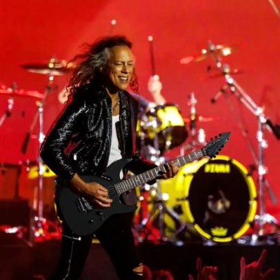 Kirk Hammett cai do palco dias depois de irritar fãs de Taylor Swift
