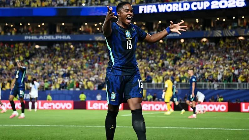 Endrick recebe elogios da imprensa espanhola após atuação na Copa