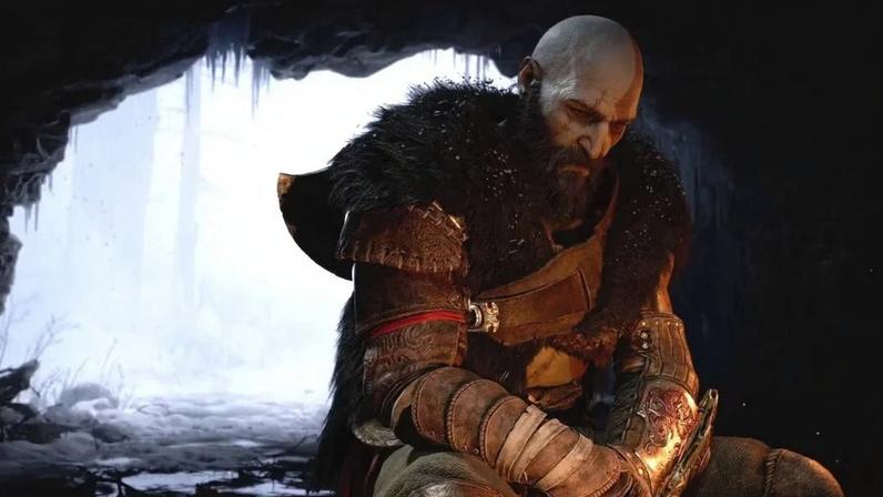 A god sits alone in a cave.