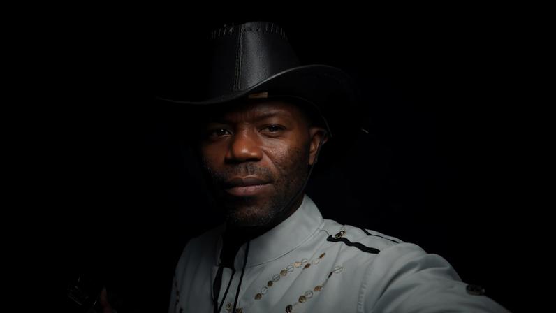 Gangala Yafali Mangusa Jr. leading a forest patrol in North Kivu