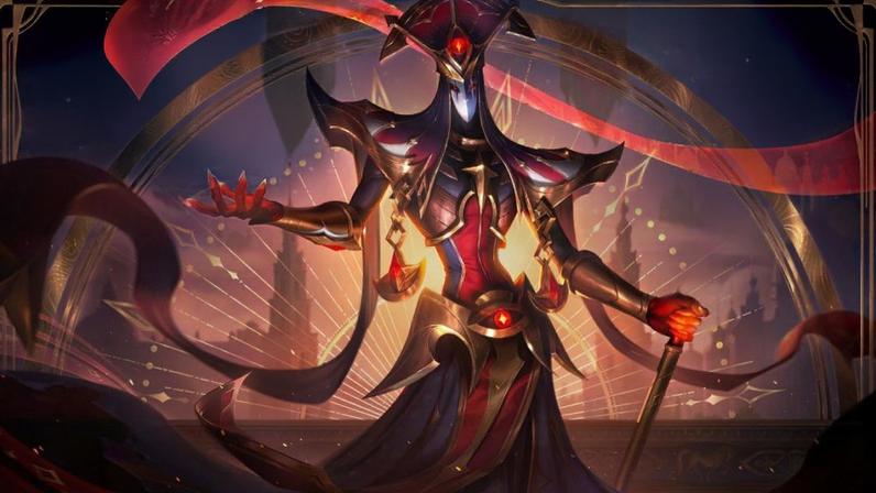 Na foto, Karthus na skin Arcana