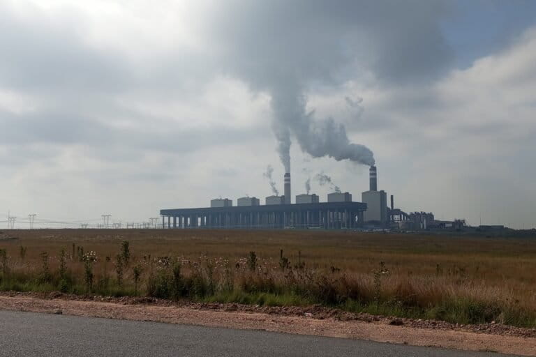 Kusile Power Station, South Africa's largest plant at 4,800 MW, on the outskirts of eMalahleni. Image by Joe Walsh for Mongabay.