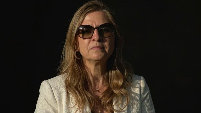 Leila Pereira é presidente do Palmeiras (Foto: ERNESTO BENAVIDES/AFP)