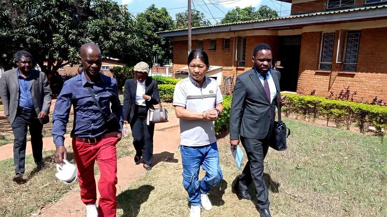 Lin Yunhua in a court appearance in May 2026 answering bribery charges. Image courtesy of Lloyd M’bwana.