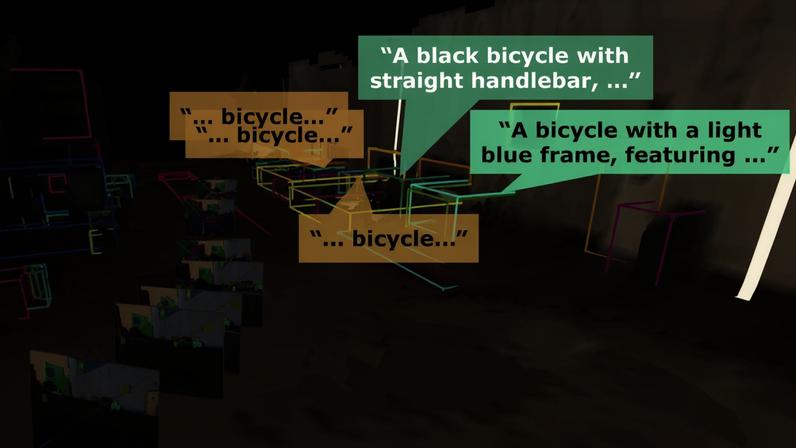 MIT researchers have developed a long-term memory framework for robots that combines advanced map representations with rich descriptions of the environment. Here, a moving robot attaches detailed descriptions to the bicycles it sees at it explores.