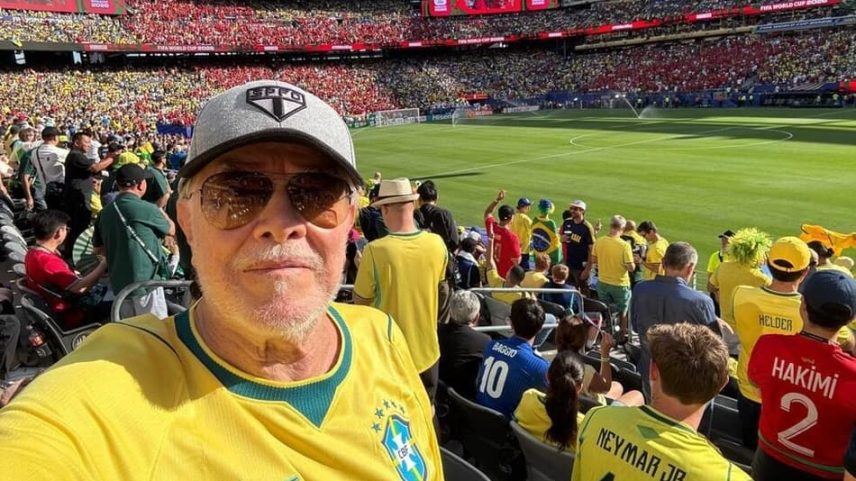 Massis durante jogo do Brasil (Foto: Reprodução/ Instagram)