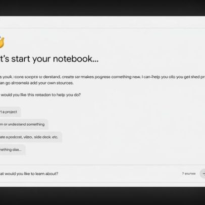 NotebookLM Gemini 3.5 traz computação em nuvem e auxílio na busca por fontes