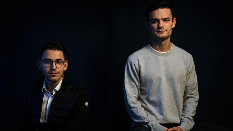 Cody Pickens para Forbes Cofundadores da Chai Discovery: Josh Meier à esquerda e Jack Dent