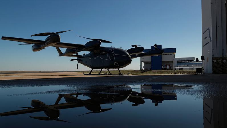 Protótipo do eVTOL da brasileira: expectativa de certificação em 2028. (Foto: Empresa/Divulgação)