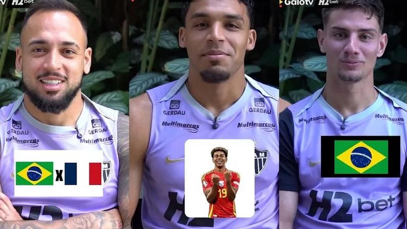 Palpites copa jogadores do Atlético (Reprodução Atlético)
