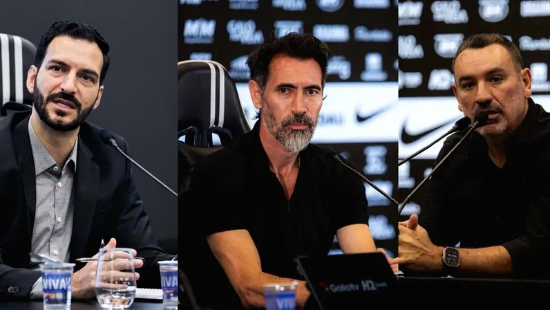 Pedro Daniel, Eduardo Domínguez e Guilherme Alves (Fotos: Pedro Souza / Atlético)