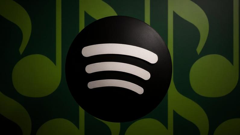 Vector illustration of the Spotify logo.