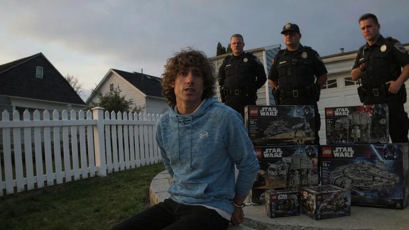 Thumbnail From Reckless Ben's Video I Got Arrested Because Of Legos