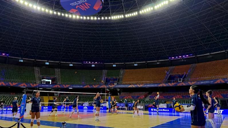 Seleção Brasileira treina no Ginásio Nilson Nelson na véspera da estreia na VNL 2026 (Foto: Andressa Simões/ Lance!)