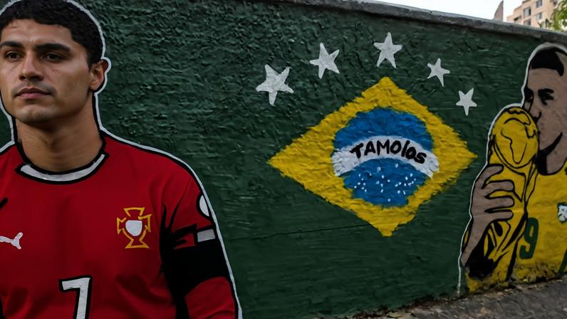 Bar no Flamengo pintou rua para a Copa do Mundo (Foto: Leonardo Besa/Lance!)