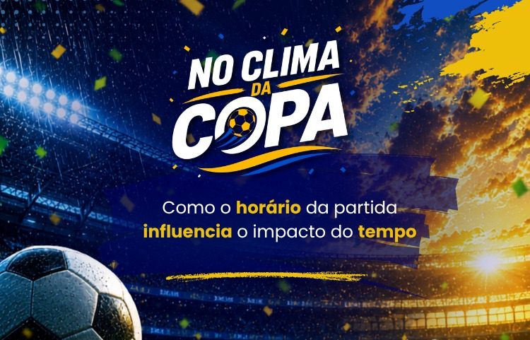 Horário das partidas da Copa influencia o impacto do tempo no jogo