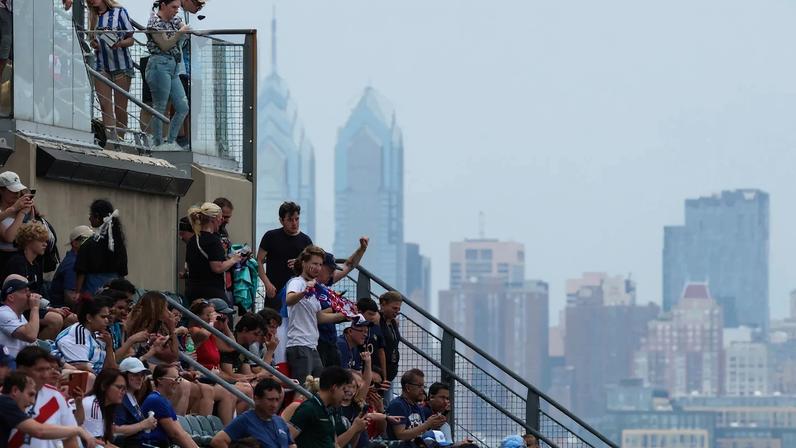 Fans show their support before the FIFA Men’s World Cup 2026 Group I match between France and Iraq at Philadelphia Stadium in Philadelphia, Pennsylvania, United States, on June 22.