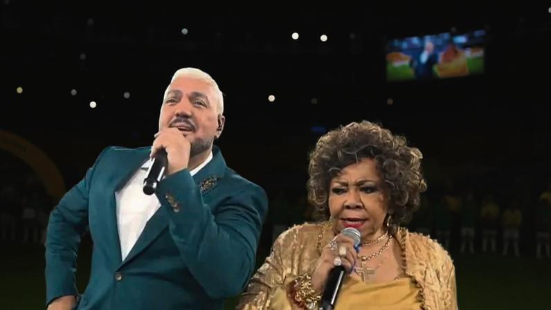 Alcione aponta culpa por confusão ao cantar Hino Nacional em jogo do Brasil pré-Copa do Mundo 2026