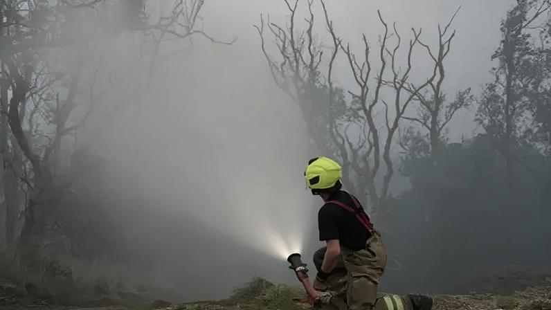 Fumante que observava incêndio florestal iniciou segundo fogo