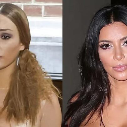 Bianca Censori usa look de látex inspirado em Kim Kardashian em viagem com Kanye
