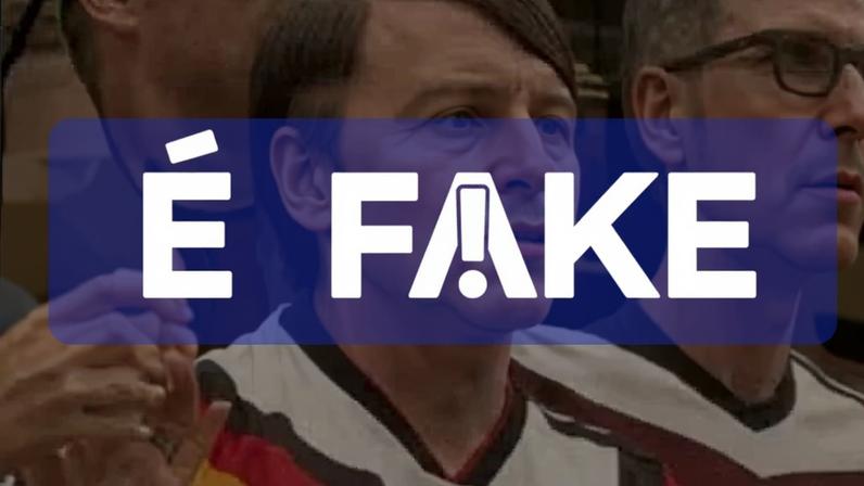 Vídeo não mostra sósia de Hitler na arquibancada; imagens criadas por IA