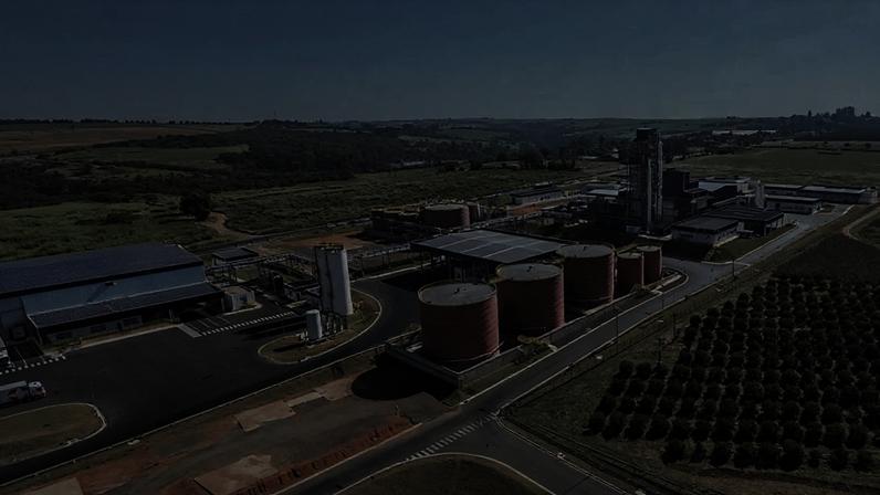 Vista aérea da unidade industrial da Agropalma