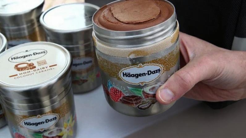 Recipiente reutilizável de sorvete Haagen Dazs