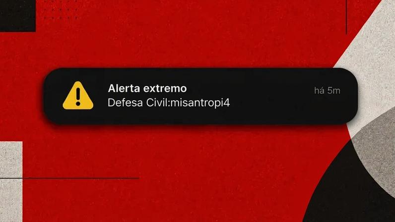 Como funciona um alerta verdadeiro da Defesa Civil