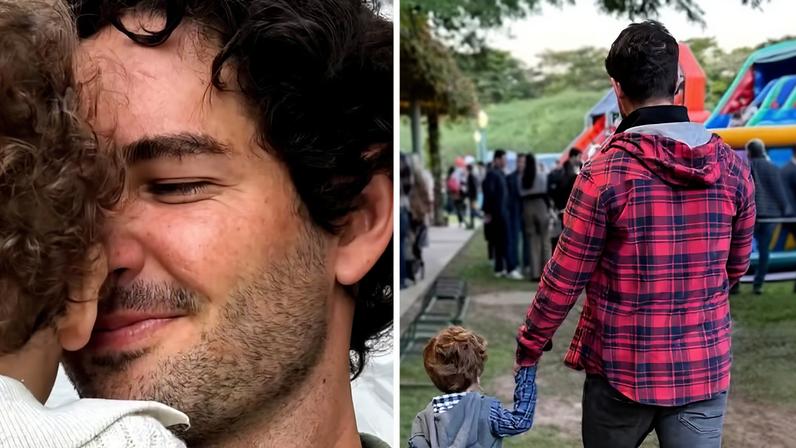 Alexandre Pato levou o filho, Benjamin, de 2 anos, para curtir festa junina — Foto: Reprodução/Instagram