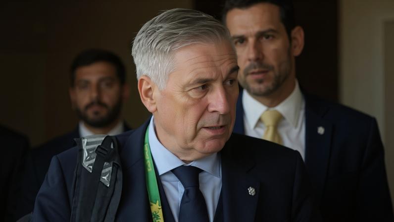Carlo Ancelotti, técnico da Seleção Brasileira