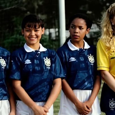 Angélica é vista com assistentes de palco na Copa do Tetra