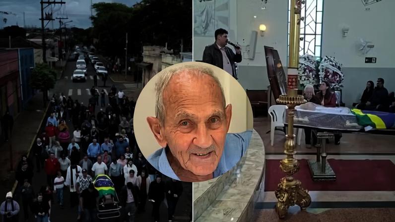 Despedida a Vovô Anésio, fenômeno na web, tem cortejo e velório em SP — Foto: Reprodução/Instagram