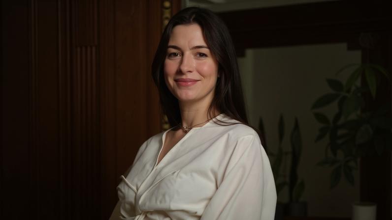 Anne Hathaway exibe barriguinha de gravidez — Foto: Reprodução/Instagram