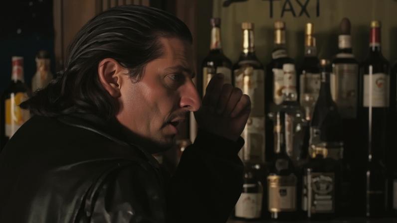 Anthony Guidera in a black leather jacket.