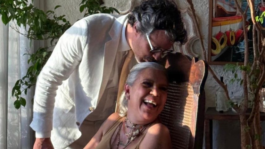 Astrid Fontenelle e Fausto Franco em foto recente — Foto: Reprodução/Instagram