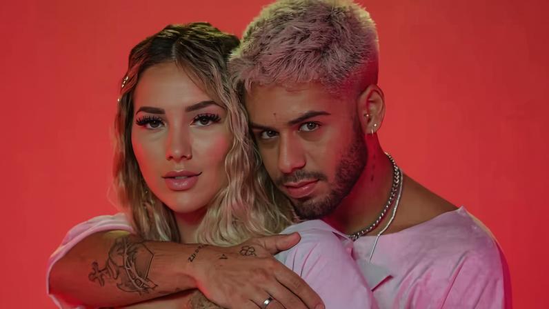 Virginia Fonseca e Zé Felipe no clipe de 'Só Tem Eu', em 2020, no início do namoro — Foto: Divulgação