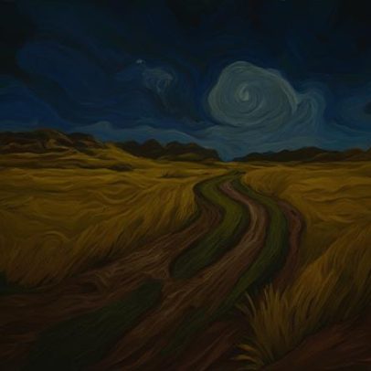 Os campos de trigo de Van Gogh sob céus turbulentos