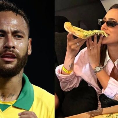 Bruna Biancardi é flagrada com fatia gigante de pizza; amiga comenta desejo