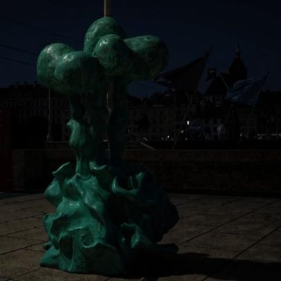 Escultura do primeiro-ministro da Albânia, Edi Rama, ganha destaque na Art Basel