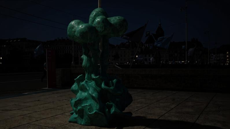 Escultura do primeiro-ministro da Albânia, Edi Rama, ganha destaque na Art Basel