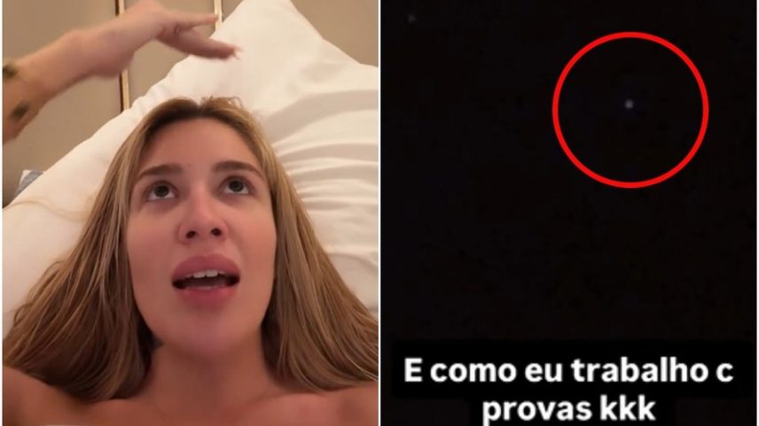 Karoline Lima mostra vídeo após influencer afirmar ter visto OVNIs