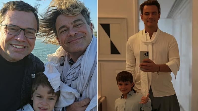 Carmo Dalla Vecchia e João Emanuel Carneiro são pais de Pedro — Foto: Reprodução/Instagram